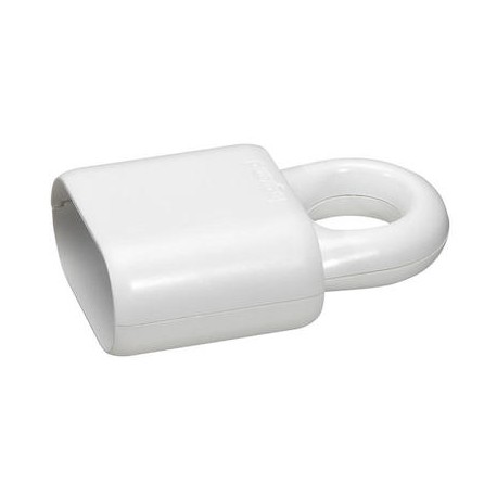 Prolongateur plastique avec anneau d'extraction - 2P - 6A - Blanc