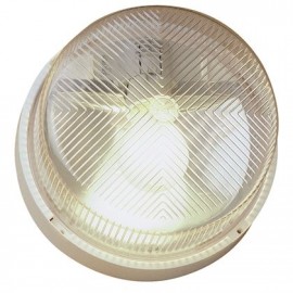Hublot fonctionnel Prestichoc intérieur - E27 - 70W - Fonction On/Off - Rond - Blanc - Non dimmable