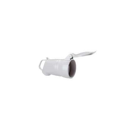 Prolongateur plastique à sortie latérale - 2P+T - 32A - Gris