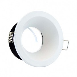 Support de spot encastrable fixe BBC étanche - Rond - ∅ 85mm - IP65 - Blanc