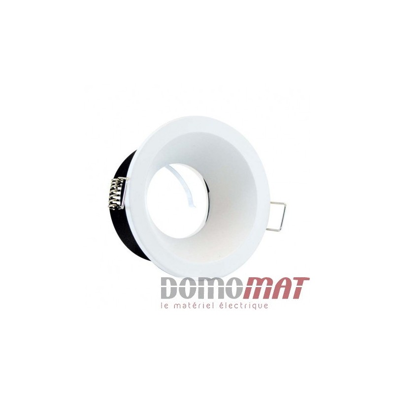 Lot De 15 Support De Spot BBC Etanche IP65 Blanc 87mm Avec Douille GU10 Automatique Ref 830w 85116003
