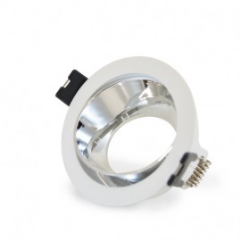 Support de spot encastrable rotatif BBC - Rond - ∅ 80mm - IP20 - Argent