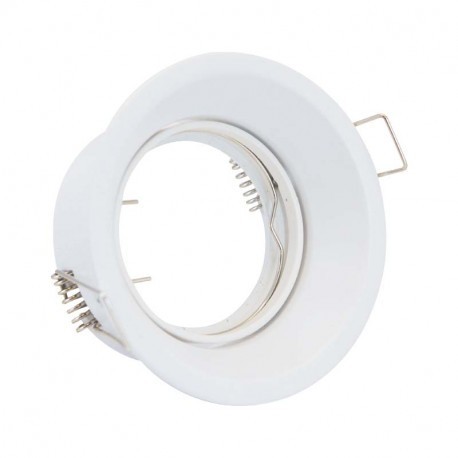 Support de spot encastrable rotatif BBC - Rond - ∅ 85mm - IP20 - Blanc