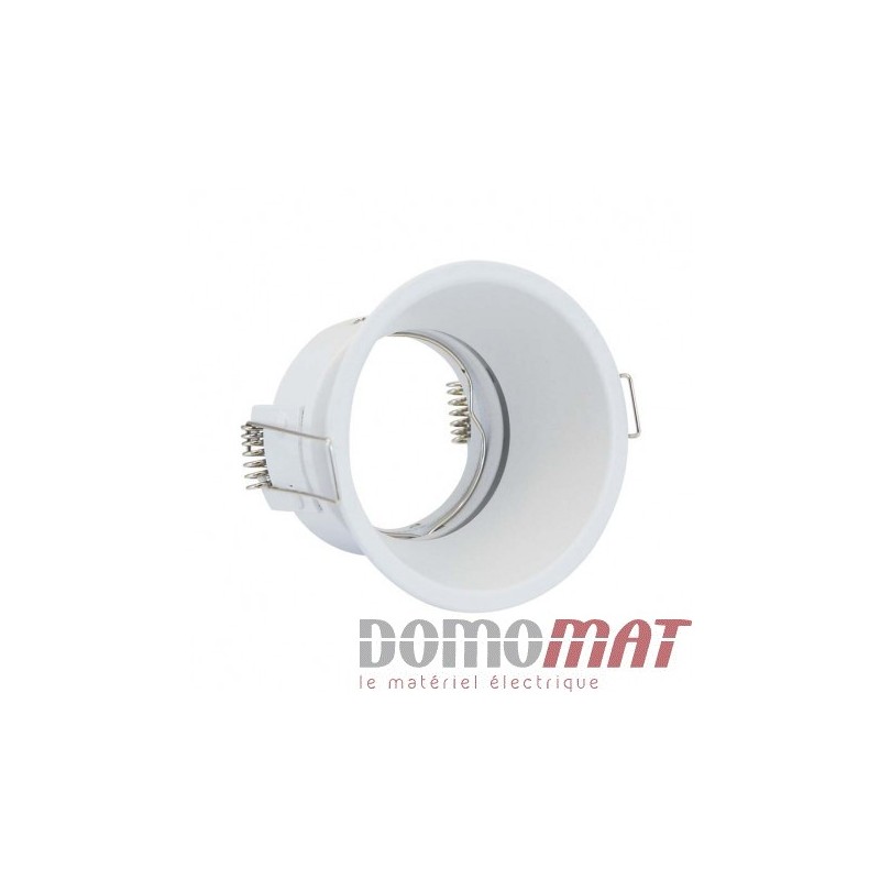 Support de spot encastrable fixe rond basse luminance pour spot LED blanc  sur