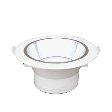 Spot encastré Downlight LED - 15W - Rond - Aluminium - Ø150mm - 4000°K - Blanc