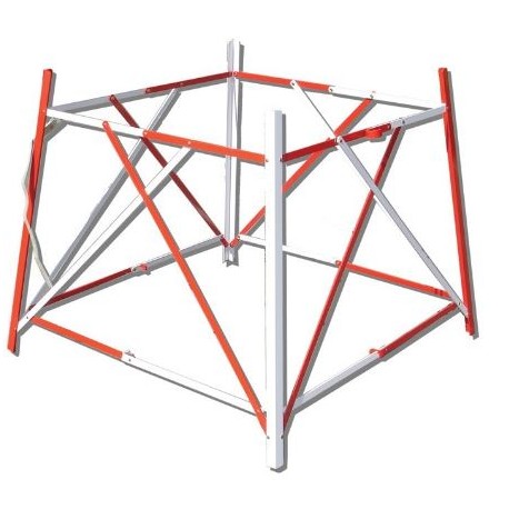 Barrière de protection extensible en aluminium 1mx1m