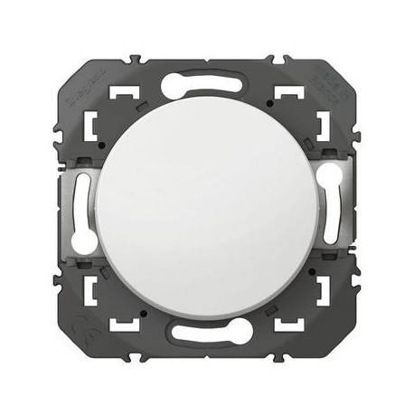 Poussoir Dooxie 1 poste - 6A - 250V - Blanc
