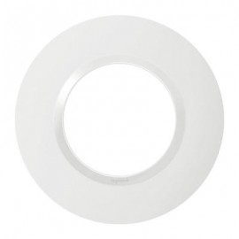 Plaque ronde Dooxie - 1 poste- Blanc
