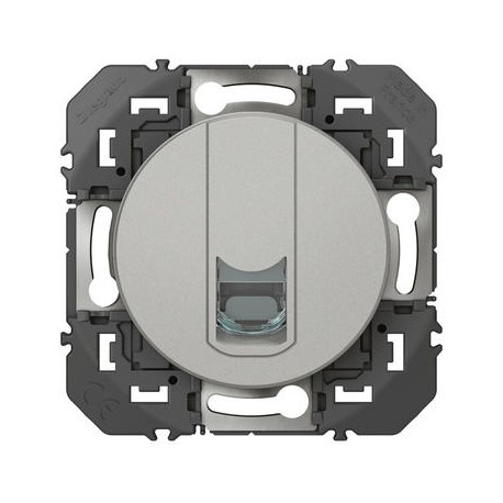 Prise blindée RJ45 Dooxie - Cat.6 STP - 16A - Aluminium