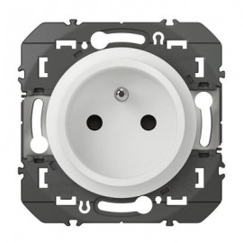 Prise de courant easyréno Dooxie - 2P+T - Faible profondeur - 16A - Blanc