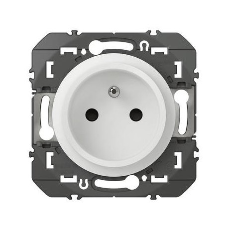 Prise de courant easyréno Dooxie - 2P+T - Faible profondeur - 16A - Blanc