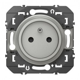 Prise de courant easyréno Dooxie - 2P+T - Faible profondeur - 16A - Alu
