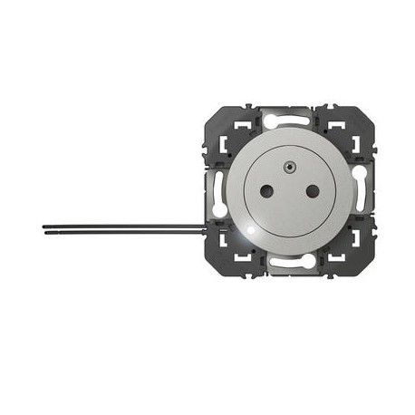 Lot de 10 prises de courant Surface Dooxie à voyant - 2P+T Surface - 16A - Alu