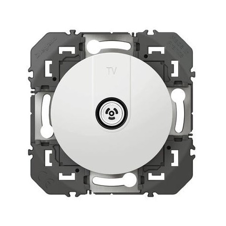 Prise de télévision simple Dooxie - étoile blindée - Blanc