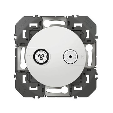 Prise de télévision Dooxie - TV-R - Blanc