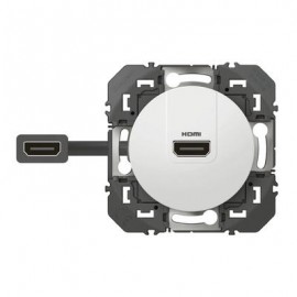 Prise HDMI Dooxie - Pré-connectorisée - Blanc
