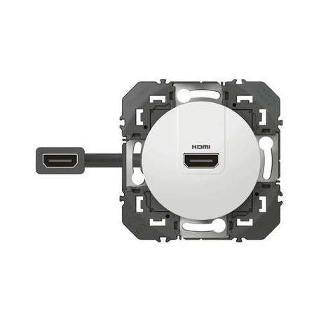 Prise HDMI Dooxie - Pré-connectorisée - Blanc