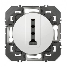 Prise téléphone Dooxie - En T - Blanc