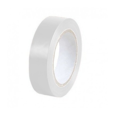 Ruban adhésif PVC Isoel - Blanc - 10m x 15mm