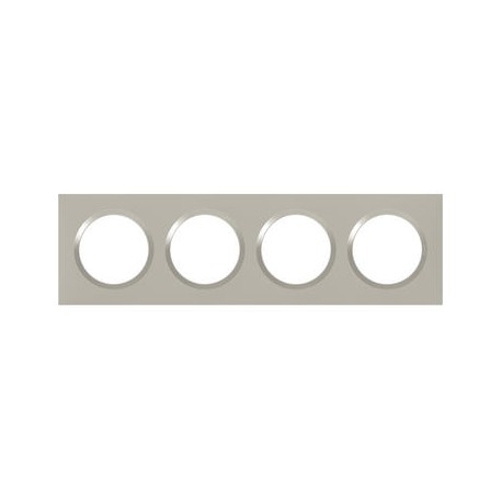 Plaque carrée Dooxie - 4 postes - Entraxe 71mm - Plume