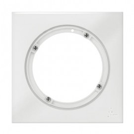 Plaque carrée monobloc IP44 Dooxie - 1 poste- Blanc