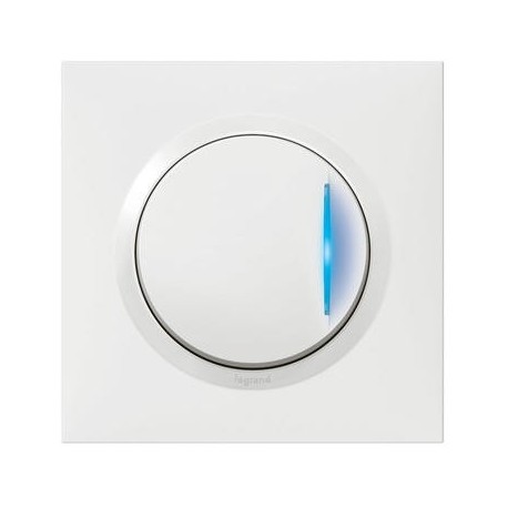 Va-et-vient témoin complet Dooxie One - 1 poste - 10AX - 250V - Blanc