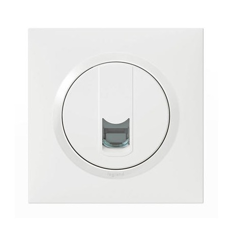 Prise blindée complète RJ45 Dooxie One - Cat.5e FTP - 16A - Blanc