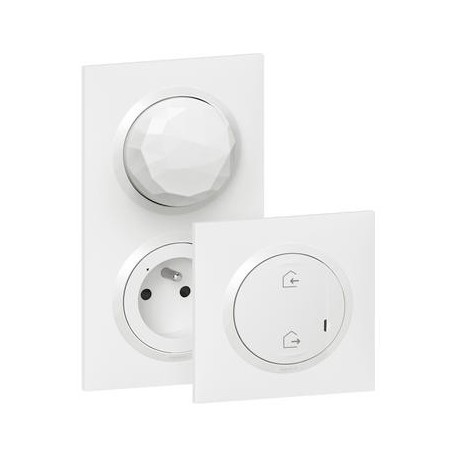 Bouton poussoir lumineux et marquage sonnette LEGRAND Dooxie complet blanc  - 600018-F