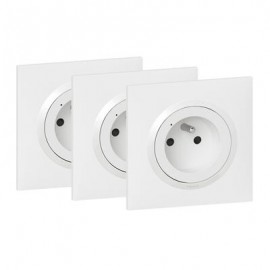 Pack prises connectées Dooxie - Netatmo - 3 prises électriques connectées - Blanc