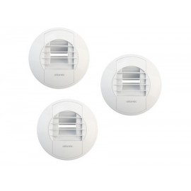 Kit de 3 bouches hygroréglables B T3/7 - Manuel - Manchons à griffes - Pour cuisine, salle de bains et WC