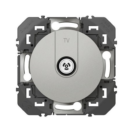 Prise de télévision simple Dooxie - étoile blindée - Alu