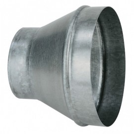 Réduction conique concentrique - RCC 100/80 - Ø 100mm à 80mm - Galva standard