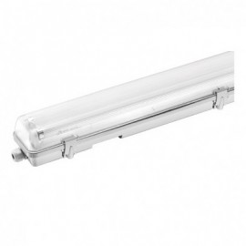 Luminaire étanche sans ballast - Pour tube LED T8 35W - Lot de 4