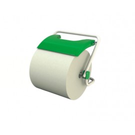 Distributeur mural de papier en bobine - Manuel - Blanc et Vert