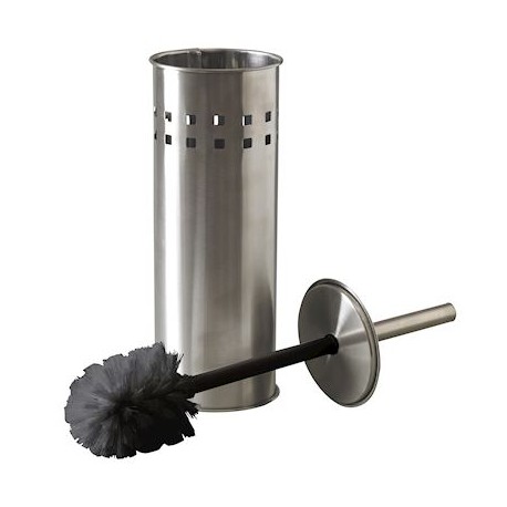 Porte balayette WC à poser JVD - Inox brossé
