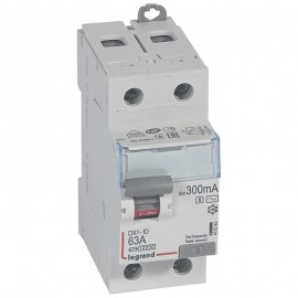 Interrupteur différentiel - 63A - 300mA - Type AC - 230V - Vis/vis - Haut/bas