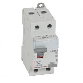 Interrupteur différentiel - 16A - 10mA - Type A - 230V - Vis/vis - Haut/bas