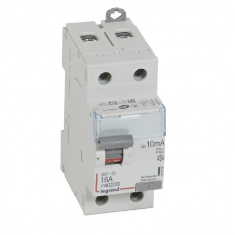 Interrupteur différentiel - 16A - 10mA - Type A - 230V - Vis/vis - Haut/bas