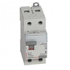 Interrupteur différentiel DX³ ID - Vis/Vis 2P - 230V~ 40A - TypeA - 30mA - Arrivée haute et départ bas - 2M
