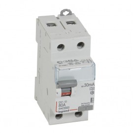 Interrupteur différentiel - 80A - 30mA - Type A - 230V - Vis/vis - Haut/bas