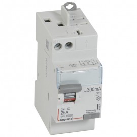 Interrupteur différentiel - 25A - 300mA - Type AC - 230V - Auto/vis