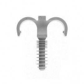 Collier-cheville Ramclip gris double pour gaine PER ou ICTA - Type 25 - A l'unité