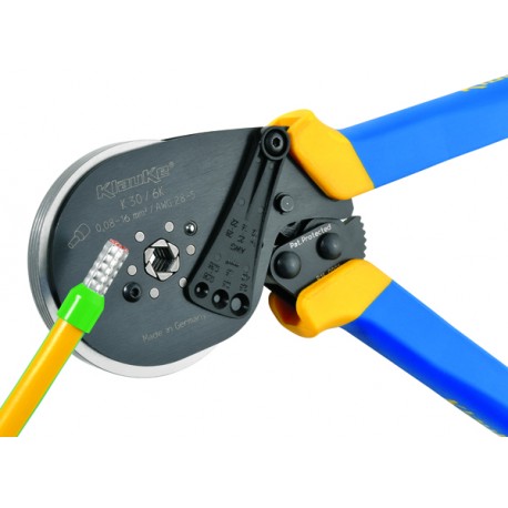 Ensemble d'outils à sertir avec pinces à sertir auto-réglables de 0,25 à 10  mm² 6-4 A et 1200 connecteurs à sertir isolés et non isolés pour sertir et
