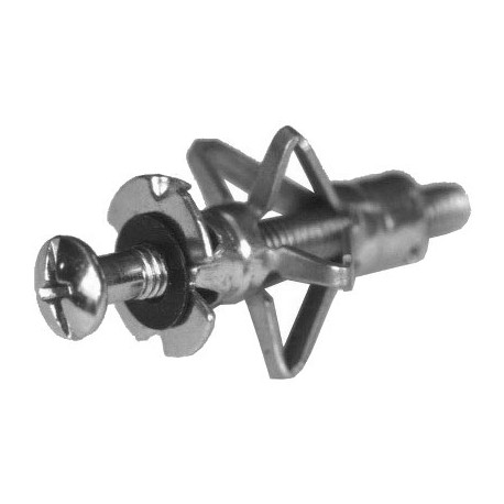Sachet de 10 chevilles métalliques Ramfix avec vis - Type 4x32