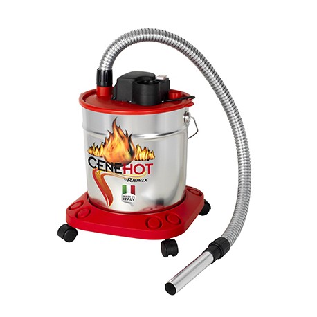 Aspirateur à cendres chaudes ”Cenehot” - 950W - Métallisé et rouge