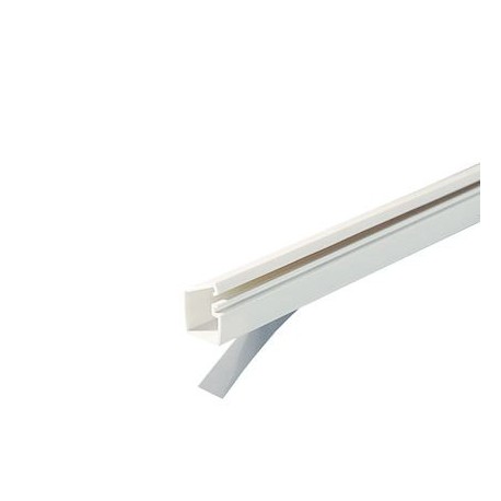 Moulure auto-adhésive Optima TMR 12X7mm - Barre de 2m - 1 compartiment - Blanc