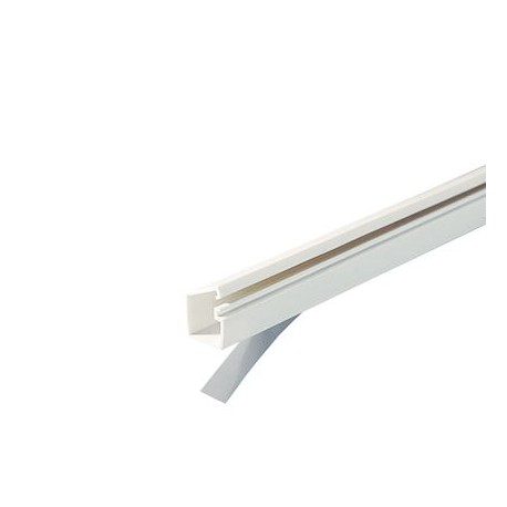 Moulure auto-adhésive Optima TMR 12X12mm - Barre de 2m - 1 compartiment - Blanc