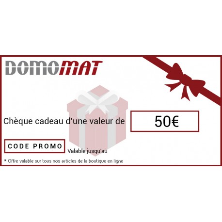 KDO Chèque cadeau Domomat de 50€