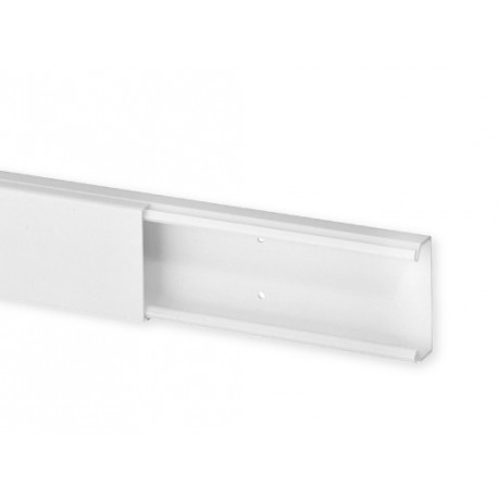 Goulotte de distribution TA-E 40x17mm - Barre de 2m - 1 compartiment - Blanc