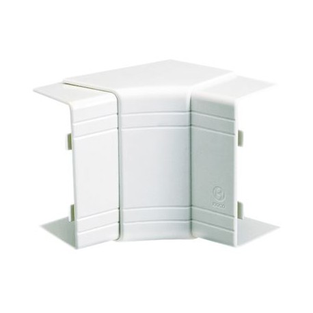 Angle intérieur variable 70° à 120° NIAV - Pour goulotte 25x30mm - Blanc
